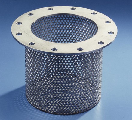 富马勒圆孔冲孔网被制做成水处理过滤器