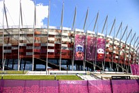 RMIG lamiere stirate utilizzato per la facciata per lo Stadio Nazionale, Varsavia