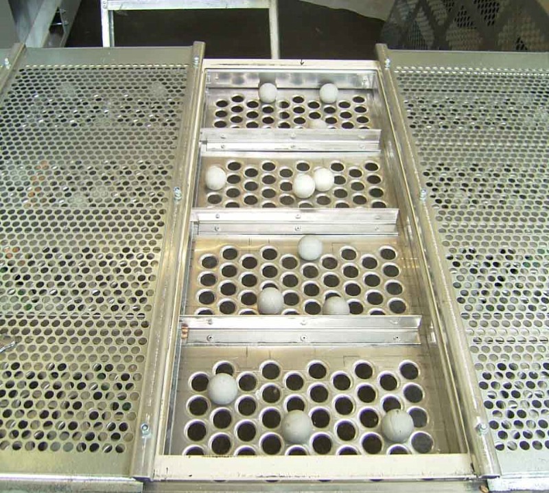 Perforated sheets from RMIG used for screening machine