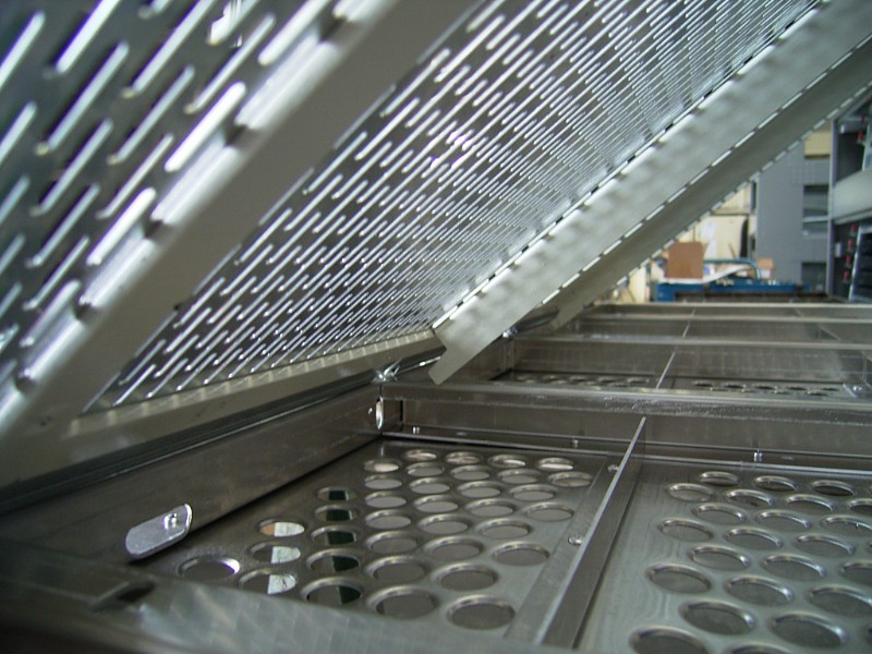 Perforated sheets from RMIG used for screening machine