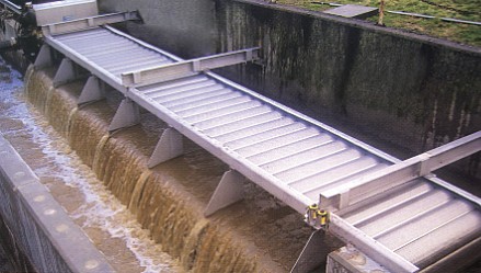 Perforated sheets used for storm guards for sewer overflow